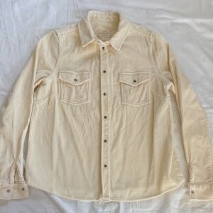 Sézane Servanne Shirt Cream Corduroy, XS